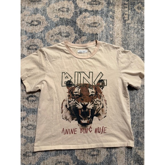 Anine Bing Tops - ANINE BING Organic Cotton Tiger Tee Size XS Excellent Condition